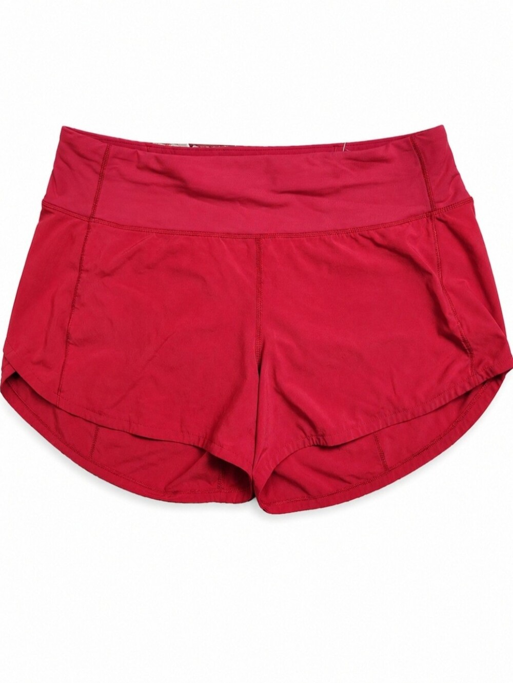 Lululemon Speed Up Running Shorts Red  Size 6 Zip Pocket
